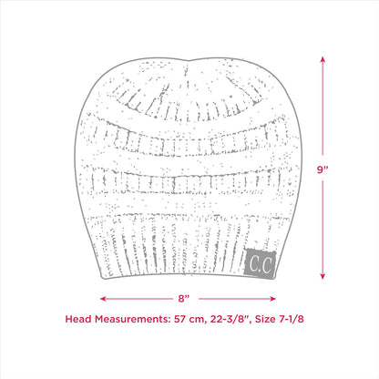 Exclusives Cable Knit Beanie - Thick, Soft & Warm Chunky Ribbed Beanie Hats Epoxy Button for Face Mask (BHT-1) (A Button Beige)